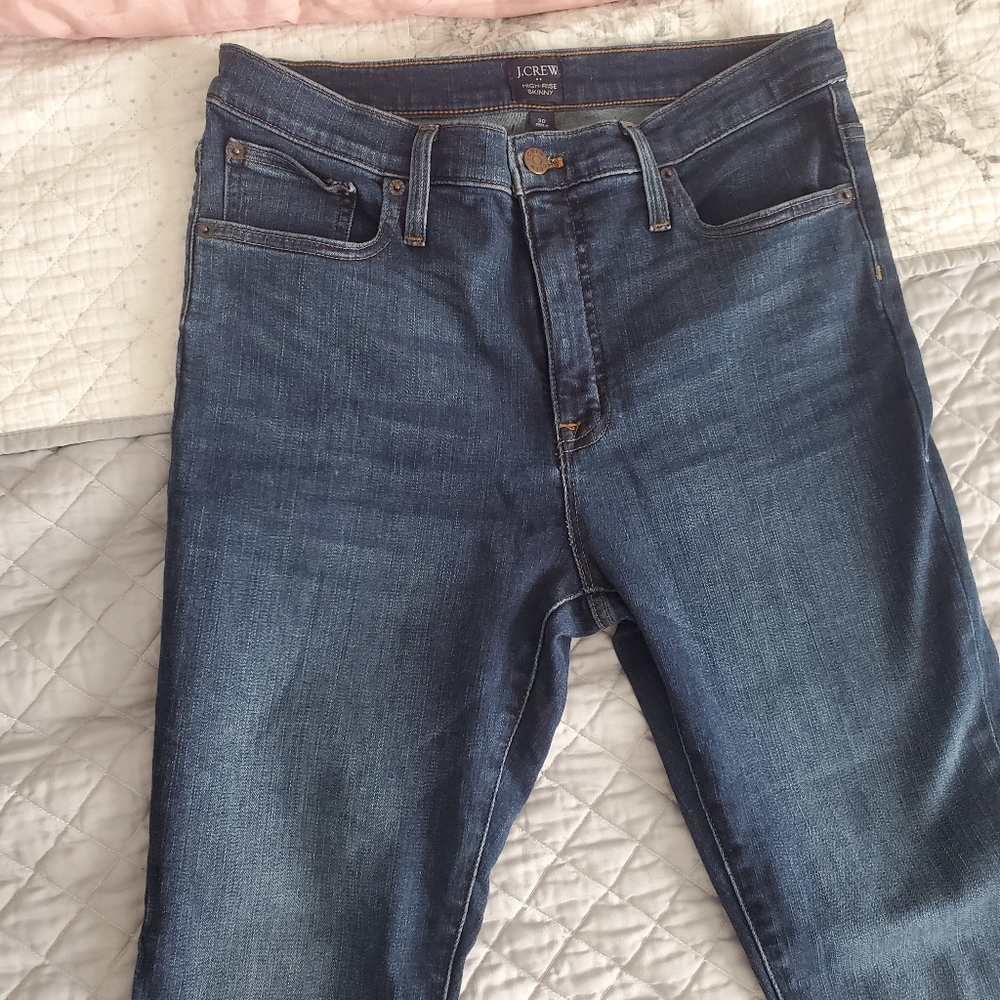 NWOT Crew High Rise Skinny Jeans